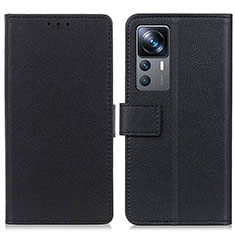 Funda de Cuero Cartera con Soporte Carcasa M08L para Xiaomi Mi 12T Pro 5G Negro