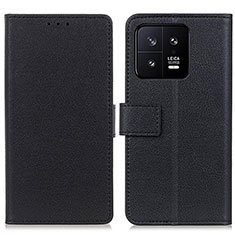 Funda de Cuero Cartera con Soporte Carcasa M08L para Xiaomi Mi 13 5G Negro