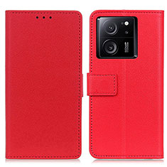 Funda de Cuero Cartera con Soporte Carcasa M08L para Xiaomi Mi 13T Pro 5G Rojo