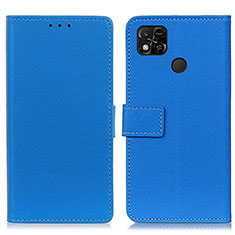 Funda de Cuero Cartera con Soporte Carcasa M08L para Xiaomi POCO C3 Azul