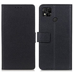 Funda de Cuero Cartera con Soporte Carcasa M08L para Xiaomi POCO C3 Negro