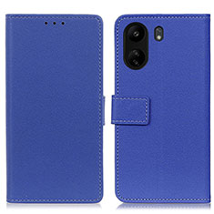 Funda de Cuero Cartera con Soporte Carcasa M08L para Xiaomi Poco C65 Azul