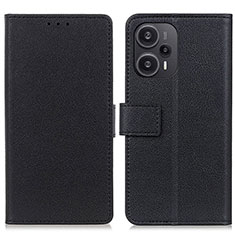 Funda de Cuero Cartera con Soporte Carcasa M08L para Xiaomi Poco F5 5G Negro