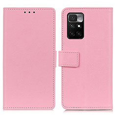 Funda de Cuero Cartera con Soporte Carcasa M08L para Xiaomi Redmi 10 (2022) Rosa