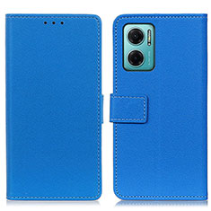 Funda de Cuero Cartera con Soporte Carcasa M08L para Xiaomi Redmi 10 5G Azul