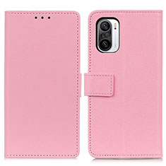 Funda de Cuero Cartera con Soporte Carcasa M08L para Xiaomi Redmi K40 5G Rosa