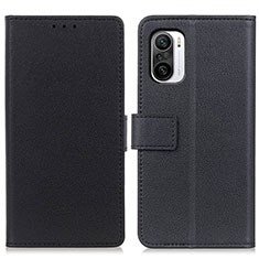 Funda de Cuero Cartera con Soporte Carcasa M08L para Xiaomi Redmi K40 Pro 5G Negro