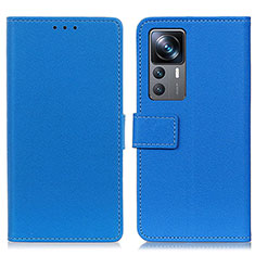 Funda de Cuero Cartera con Soporte Carcasa M08L para Xiaomi Redmi K50 Ultra 5G Azul