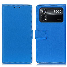 Funda de Cuero Cartera con Soporte Carcasa M08L para Xiaomi Redmi Note 11E Pro 5G Azul