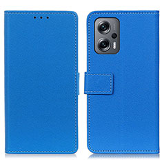 Funda de Cuero Cartera con Soporte Carcasa M08L para Xiaomi Redmi Note 11T Pro 5G Azul