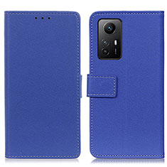 Funda de Cuero Cartera con Soporte Carcasa M08L para Xiaomi Redmi Note 12S Azul