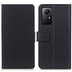 Funda de Cuero Cartera con Soporte Carcasa M08L para Xiaomi Redmi Note 12S Negro