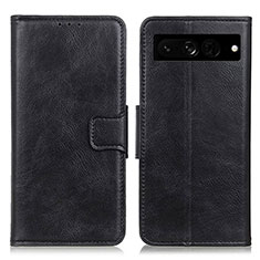 Funda de Cuero Cartera con Soporte Carcasa M09L para Google Pixel 7 Pro 5G Negro