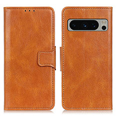 Funda de Cuero Cartera con Soporte Carcasa M09L para Google Pixel 8 Pro 5G Marron