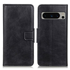 Funda de Cuero Cartera con Soporte Carcasa M09L para Google Pixel 8 Pro 5G Negro