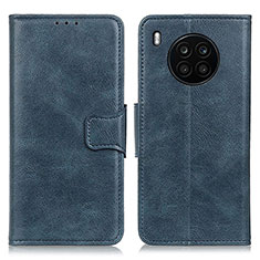 Funda de Cuero Cartera con Soporte Carcasa M09L para Huawei Honor 50 Lite Azul