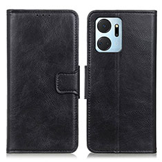 Funda de Cuero Cartera con Soporte Carcasa M09L para Huawei Honor X7a Negro