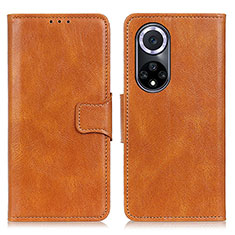 Funda de Cuero Cartera con Soporte Carcasa M09L para Huawei Nova 9 Marron