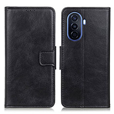 Funda de Cuero Cartera con Soporte Carcasa M09L para Huawei Nova Y70 Negro