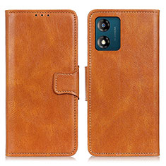 Funda de Cuero Cartera con Soporte Carcasa M09L para Motorola Moto E13 Marron