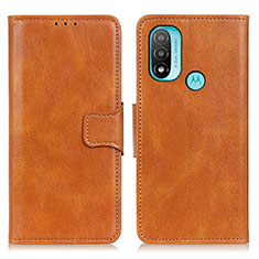 Funda de Cuero Cartera con Soporte Carcasa M09L para Motorola Moto E20 Marron