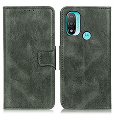 Funda de Cuero Cartera con Soporte Carcasa M09L para Motorola Moto E20 Verde