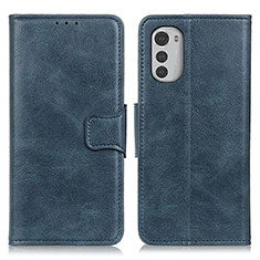 Funda de Cuero Cartera con Soporte Carcasa M09L para Motorola Moto E32 Azul