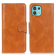 Funda de Cuero Cartera con Soporte Carcasa M09L para Motorola Moto Edge 20 Lite 5G Marron