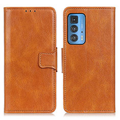 Funda de Cuero Cartera con Soporte Carcasa M09L para Motorola Moto Edge 20 Pro 5G Marron