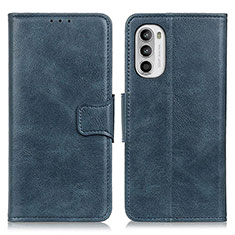 Funda de Cuero Cartera con Soporte Carcasa M09L para Motorola Moto Edge (2022) 5G Azul