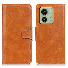 Funda de Cuero Cartera con Soporte Carcasa M09L para Motorola Moto Edge (2023) 5G Marron