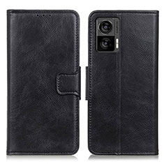 Funda de Cuero Cartera con Soporte Carcasa M09L para Motorola Moto Edge 30 Lite 5G Negro