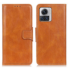 Funda de Cuero Cartera con Soporte Carcasa M09L para Motorola Moto Edge 30 Ultra 5G Marron