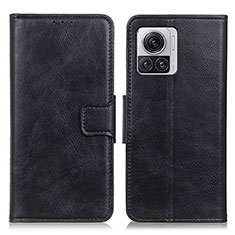 Funda de Cuero Cartera con Soporte Carcasa M09L para Motorola Moto Edge 30 Ultra 5G Negro