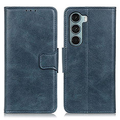 Funda de Cuero Cartera con Soporte Carcasa M09L para Motorola Moto Edge S30 5G Azul