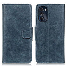 Funda de Cuero Cartera con Soporte Carcasa M09L para Motorola Moto G 5G (2022) Azul