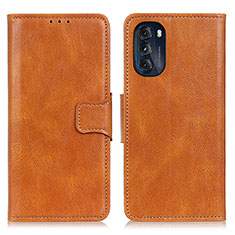 Funda de Cuero Cartera con Soporte Carcasa M09L para Motorola Moto G 5G (2022) Marron