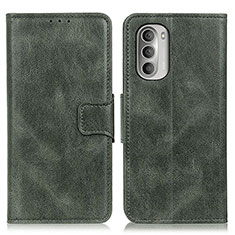 Funda de Cuero Cartera con Soporte Carcasa M09L para Motorola Moto G Stylus (2022) 4G Verde