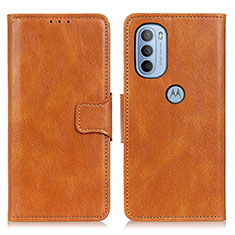 Funda de Cuero Cartera con Soporte Carcasa M09L para Motorola Moto G31 Marron