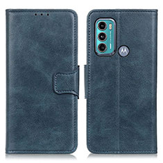 Funda de Cuero Cartera con Soporte Carcasa M09L para Motorola Moto G40 Fusion Azul