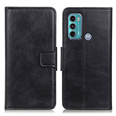 Funda de Cuero Cartera con Soporte Carcasa M09L para Motorola Moto G40 Fusion Negro