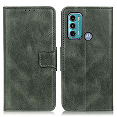 Funda de Cuero Cartera con Soporte Carcasa M09L para Motorola Moto G40 Fusion Verde