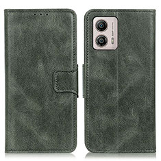 Funda de Cuero Cartera con Soporte Carcasa M09L para Motorola Moto G53y 5G Verde