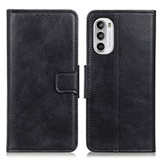 Funda de Cuero Cartera con Soporte Carcasa M09L para Motorola Moto G71s 5G Negro