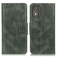 Funda de Cuero Cartera con Soporte Carcasa M09L para Nokia C02 Verde