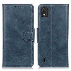 Funda de Cuero Cartera con Soporte Carcasa M09L para Nokia C2 2nd Edition Azul