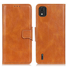 Funda de Cuero Cartera con Soporte Carcasa M09L para Nokia C2 2nd Edition Marron