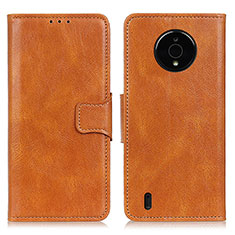 Funda de Cuero Cartera con Soporte Carcasa M09L para Nokia C200 Marron