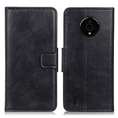 Funda de Cuero Cartera con Soporte Carcasa M09L para Nokia C200 Negro