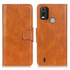 Funda de Cuero Cartera con Soporte Carcasa M09L para Nokia C21 Plus Marron